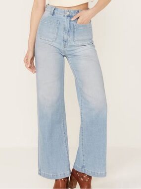 ROLLA'S Light Wash High-Rise Wide Sailor Jeans